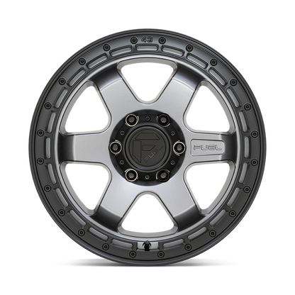 Fuel 1PC D752 BLOCK 18X9 20 6X114.3/6X4.5 Matte Gunmetal With Black Ring