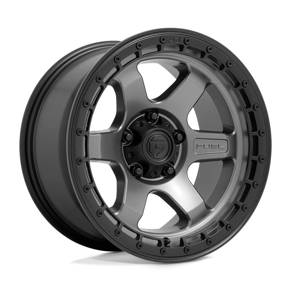 Fuel 1PC D752 BLOCK 18X9 1 6X135/6X5.3 Matte Gunmetal With Black Ring