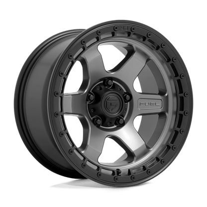 Fuel 1PC D752 BLOCK 18X9 -12 6X135/6X5.3 Matte Gunmetal With Black Ring