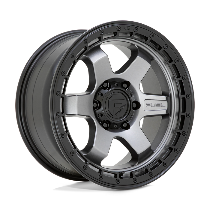 Fuel 1PC D752 BLOCK 18X9 20 5X127/5X5.0 Matte Gunmetal With Black Ring