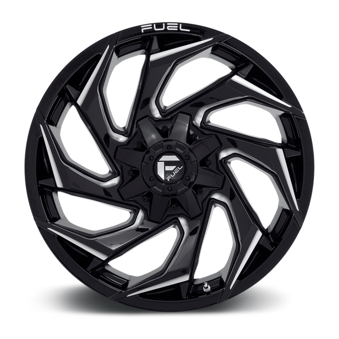 Fuel 1PC D753 REACTION 20X10 -18 8X165.1/8X6.5 Gloss Black Milled