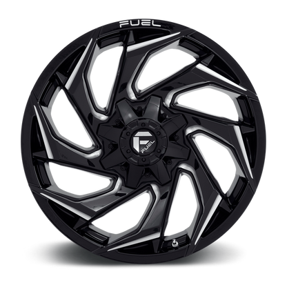 Fuel 1PC D753 REACTION 20X10 -18 8X165.1/8X6.5 Gloss Black Milled