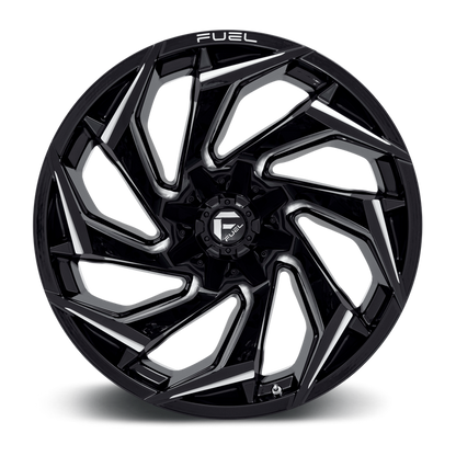Fuel 1PC D753 REACTION 22X12 -44 8X170/8X6.7 Gloss Black Milled