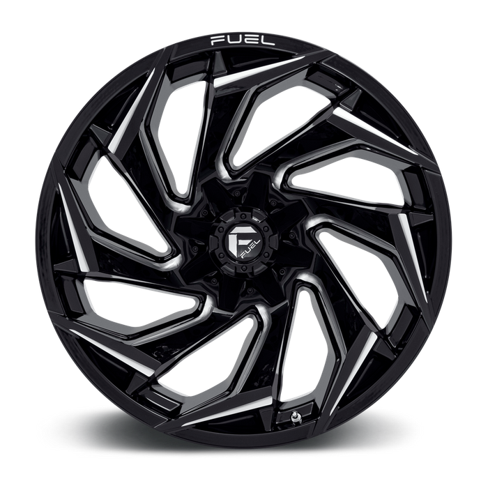 Fuel 1PC D753 REACTION 22X12 -44 5X114.3/5X127/5X4.5/5.0 Gloss Black Milled