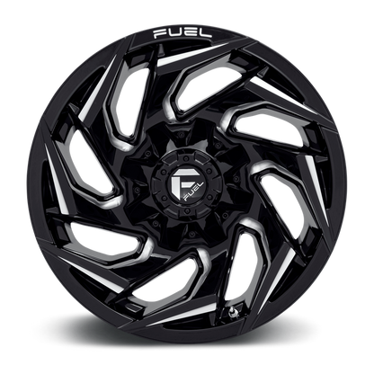 Fuel 1PC D753 REACTION 17X9 1 5X114.3/5X127/5X4.5/5.0 Gloss Black Milled