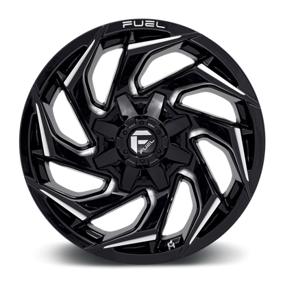 Fuel 1PC D753 REACTION 18X9 -12 8X170/8X6.7 Gloss Black Milled