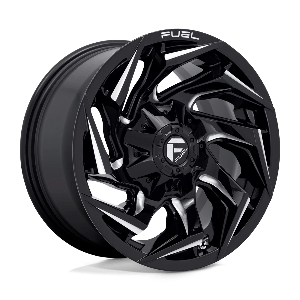 Fuel 1PC D753 REACTION 15X8 -18 6X139.7/6X5.5 Gloss Black Milled