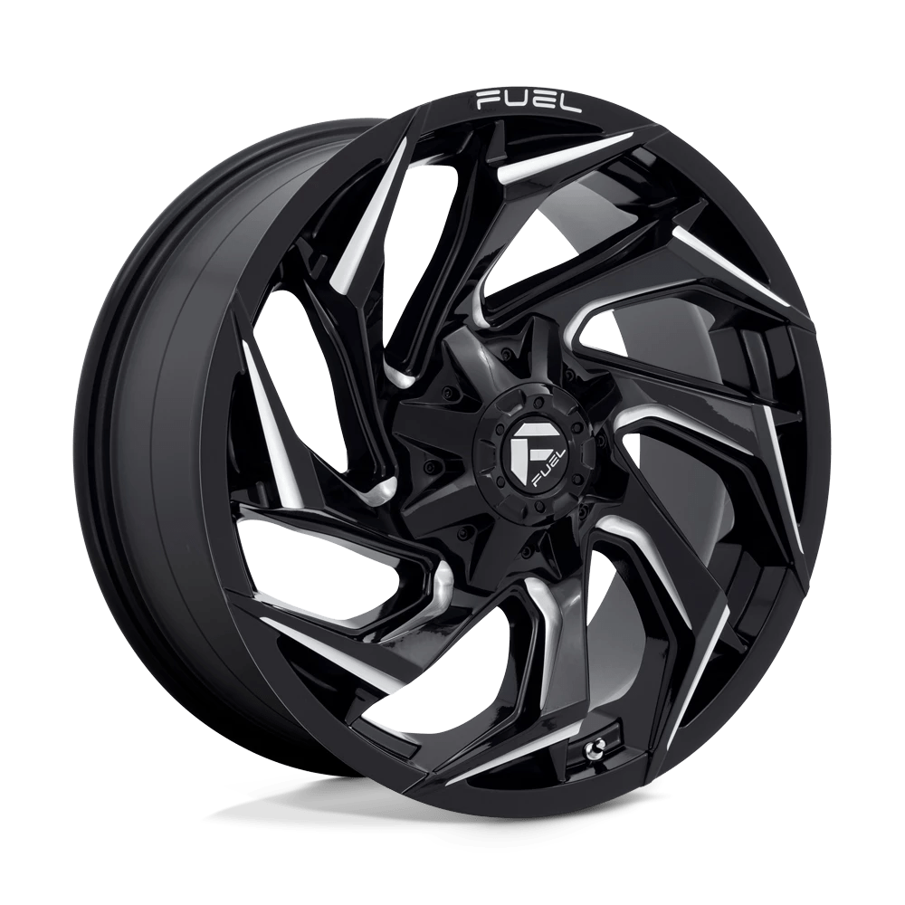 Fuel 1PC D753 REACTION 20X9 20 8X165.1/8X6.5 Gloss Black Milled