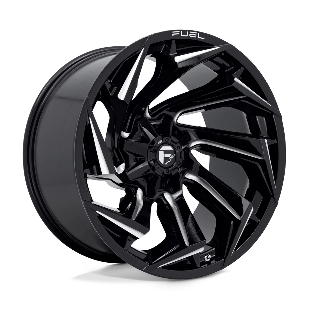 Fuel 1PC D753 REACTION 22X12 -44 8X165.1/8X6.5 Gloss Black Milled