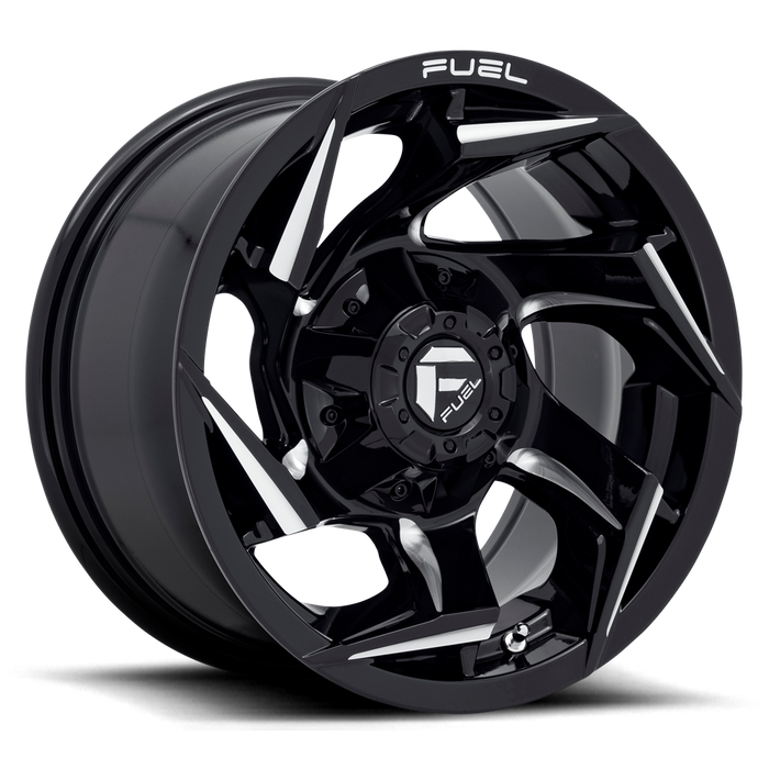 Fuel 1PC D753 REACTION 15X8 -18 5X139.7/5X5.5 Gloss Black Milled