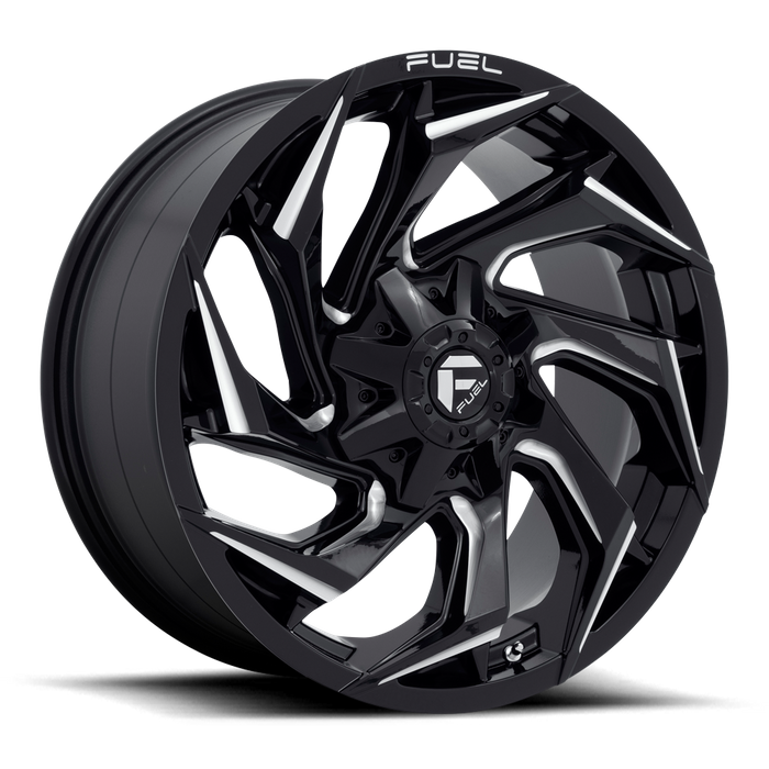 Fuel 1PC D753 REACTION 20X9 20 8X165.1/8X6.5 Gloss Black Milled