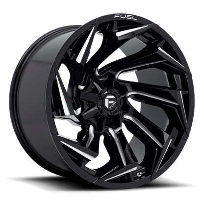 Fuel 1PC D753 REACTION 22X10 -18 8X170/8X6.7 Gloss Black Milled