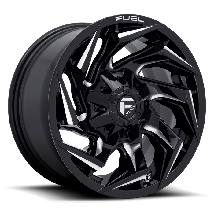 Fuel 1PC D753 REACTION 17X9 1 5X114.3/5X127/5X4.5/5.0 Gloss Black Milled