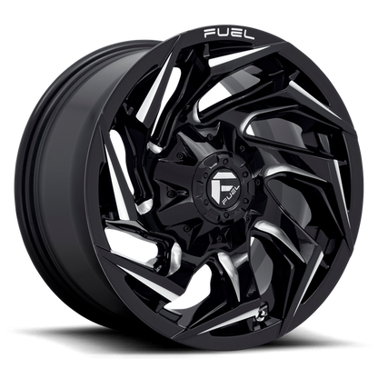 Fuel 1PC D753 REACTION 17X9 -12 5X139.7/5X150/5X5.5/150 Gloss Black Milled