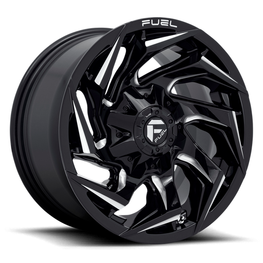 Fuel 1PC D753 REACTION 17X9 -12 5X139.7/5X150/5X5.5/150 Gloss Black Milled
