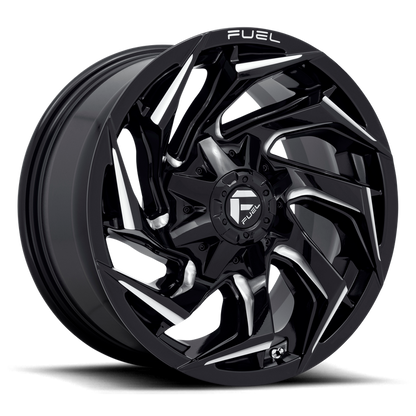 Fuel 1PC D753 REACTION 18X9 -12 8X170/8X6.7 Gloss Black Milled