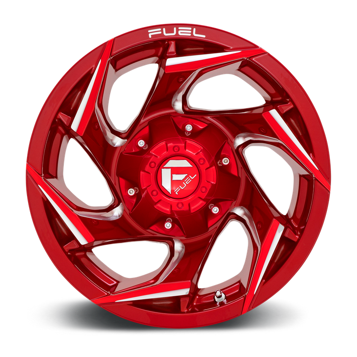 Fuel 1PC D754 REACTION 15X8 -18 5X114.3/5X120.65/5X4.5/4.75 Candy Red Milled
