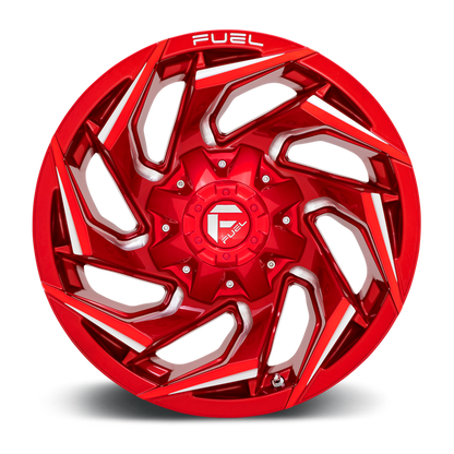Fuel 1PC D754 REACTION 17X9 1 5X114.3/5X127/5X4.5/5.0 Candy Red Milled
