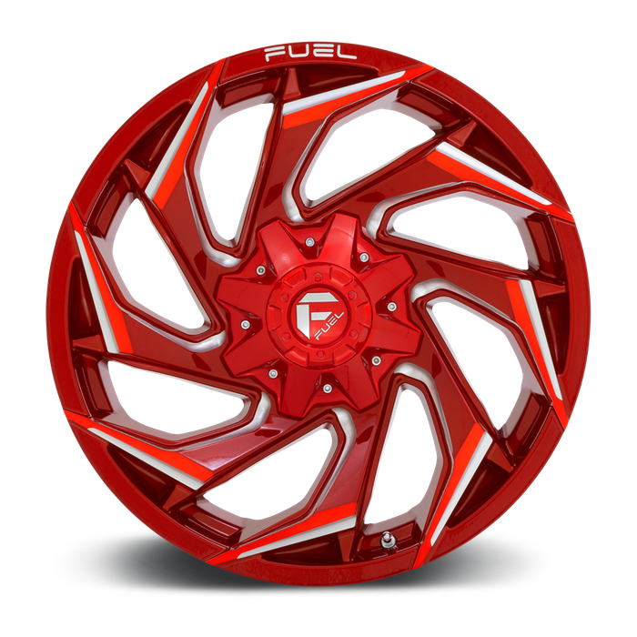Fuel 1PC D754 REACTION 20X10 -18 8X180/8X7.1 Candy Red Milled