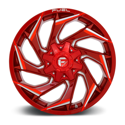 Fuel 1PC D754 REACTION 20X10 -18 5X139.7/5X150/5X5.5/150 Candy Red Milled