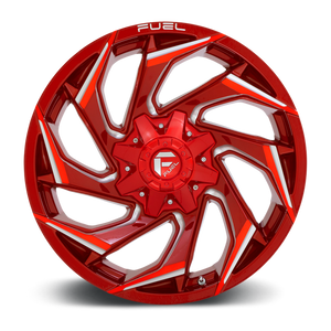 Fuel 1PC D754 REACTION 20X9 1 8X180/8X7.1 Candy Red Milled