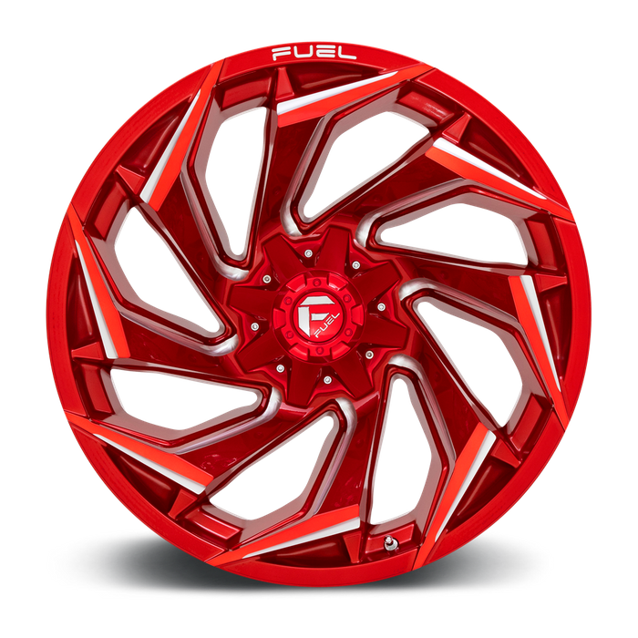 Fuel 1PC D754 REACTION 22X10 -18 5X127/5X139.7/5X5.0/5.5 Candy Red Milled