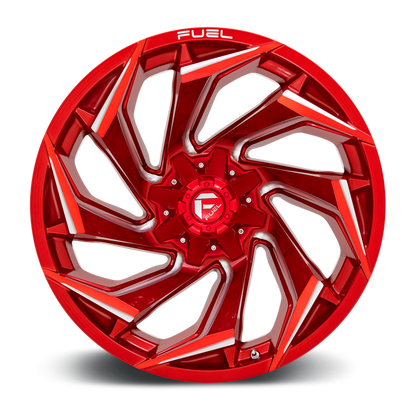 Fuel 1PC D754 REACTION 22X10 -18 8X170/8X6.7 Candy Red Milled