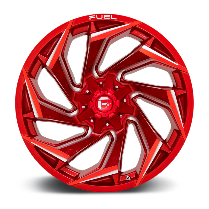 Fuel 1PC D754 REACTION 22X10 -18 6X135/6X5.3/6X139.7/6X5.5 Candy Red Milled