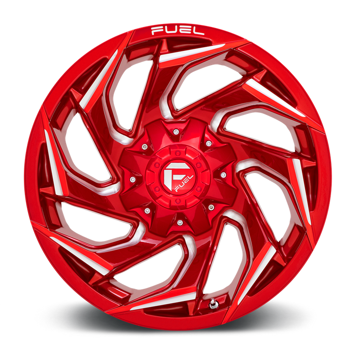 Fuel 1PC D754 REACTION 18X9 -12 8X165.1/8X6.5 Candy Red Milled