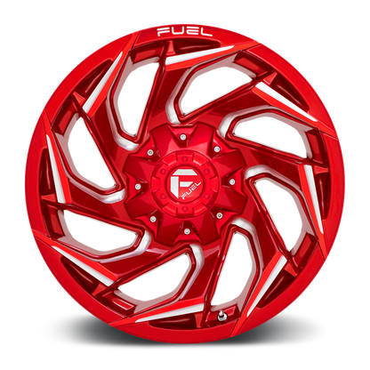 Fuel 1PC D754 REACTION 18X9 1 8X165.1/8X6.5 Candy Red Milled