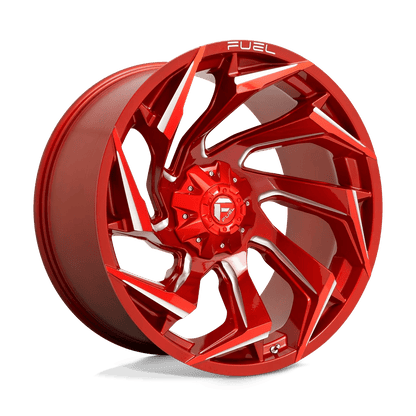 Fuel 1PC D754 REACTION 24X12 -44 5X127/5X139.7/5X5.0/5.5 Candy Red Milled