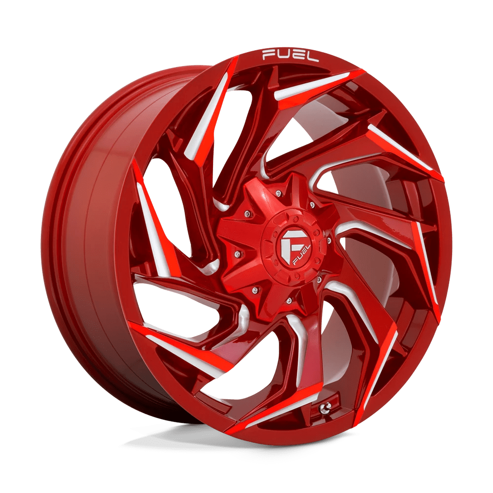 Fuel 1PC D754 REACTION 20X9 20 8X180/8X7.1 Candy Red Milled