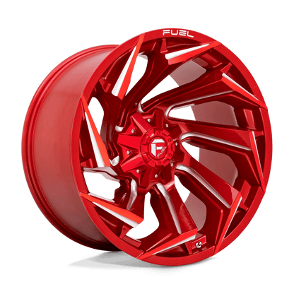 Fuel 1PC D754 REACTION 22X12 -44 8X165.1/8X6.5 Candy Red Milled