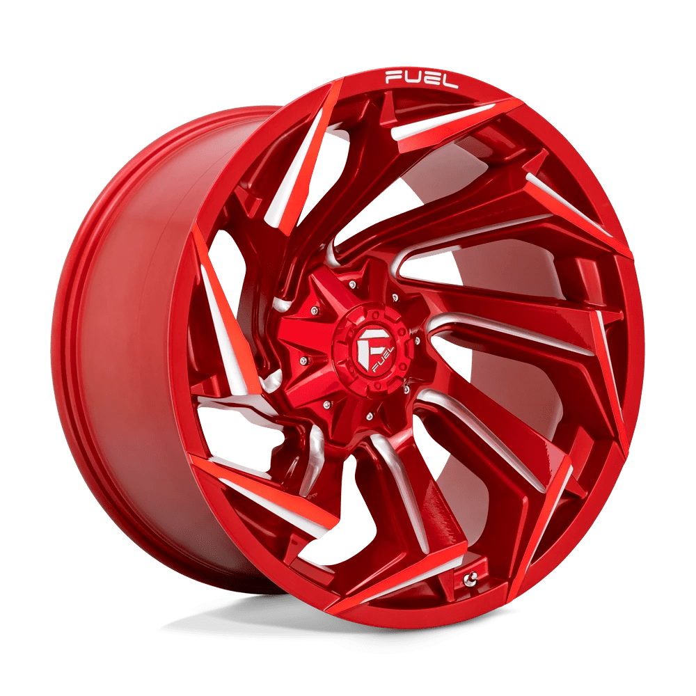 Fuel 1PC D754 REACTION 22X12 -44 8X180/8X7.1 Candy Red Milled