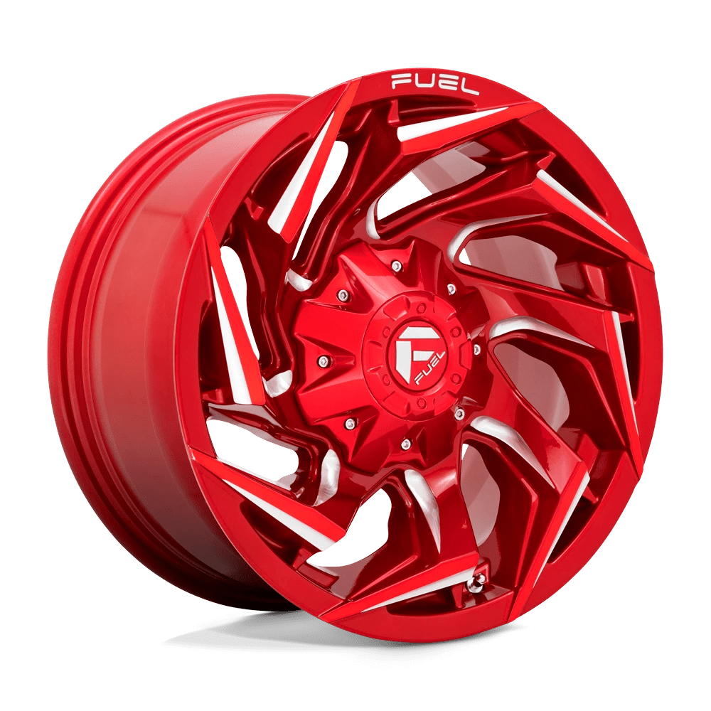 Fuel 1PC D754 REACTION 18X9 1 8X180/8X7.1 Candy Red Milled
