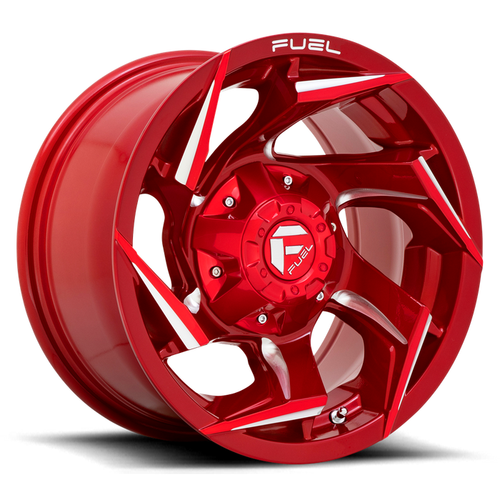 Fuel 1PC D754 REACTION 15X8 -18 5X114.3/5X120.65/5X4.5/4.75 Candy Red Milled