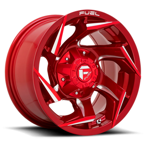 Fuel 1PC D754 REACTION 15X8 -18 5X114.3/5X120.65/5X4.5/4.75 Candy Red Milled