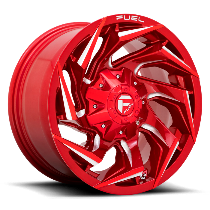 Fuel 1PC D754 REACTION 17X9 1 5X114.3/5X127/5X4.5/5.0 Candy Red Milled