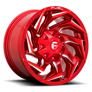 Fuel 1PC D754 REACTION 17X9 1 6X135/6X5.3/6X139.7/6X5.5 Candy Red Milled