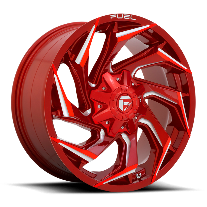 Fuel 1PC D754 REACTION 20X9 1 5X114.3/5X127/5X4.5/5.0 Candy Red Milled