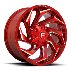 Fuel 1PC D754 REACTION 20X9 1 5X114.3/5X127/5X4.5/5.0 Candy Red Milled