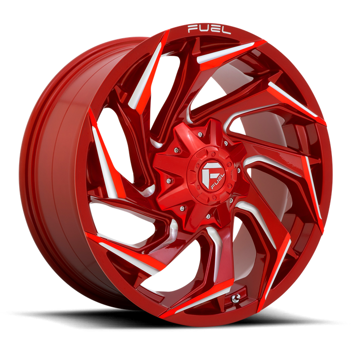 Fuel 1PC D754 REACTION 20X9 20 5X114.3/5X127/5X4.5/5.0 Candy Red Milled