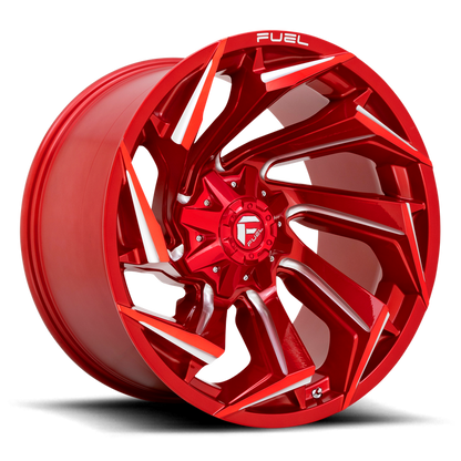 Fuel 1PC D754 REACTION 22X12 -44 8X165.1/8X6.5 Candy Red Milled