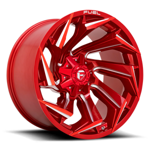 Fuel 1PC D754 REACTION 22X12 -44 6X135/6X5.3/6X139.7/6X5.5 Candy Red Milled