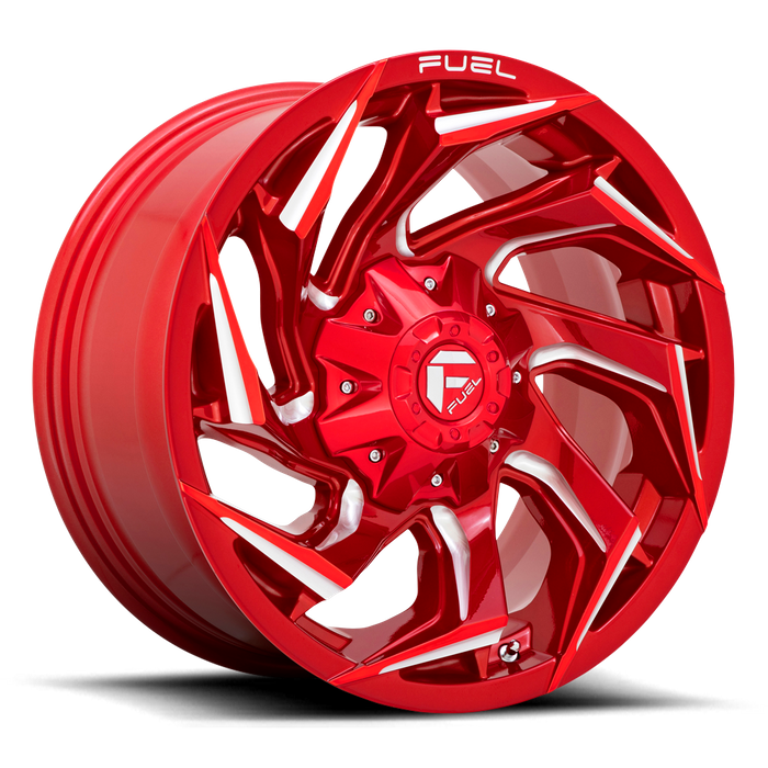 Fuel 1PC D754 REACTION 18X9 1 8X180/8X7.1 Candy Red Milled