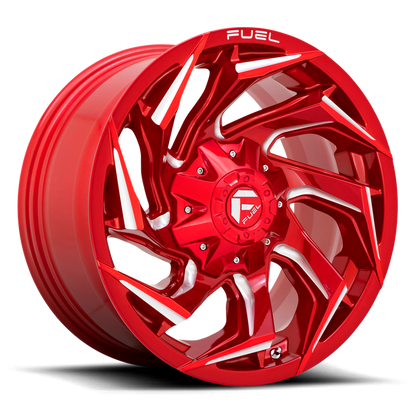 Fuel 1PC D754 REACTION 18X9 -12 8X170/8X6.7 Candy Red Milled