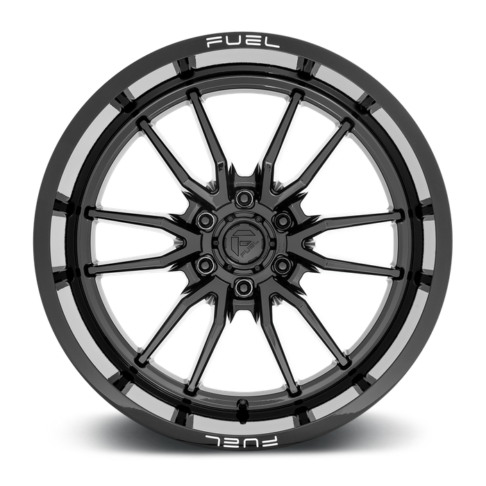 Fuel 1PC D760 CLASH 22X12 -44 6X139.7/6X5.5 Gloss Black