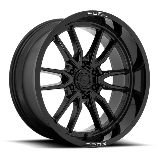 Fuel 1PC D760 CLASH 22X10 -18 6X139.7/6X5.5 Gloss Black