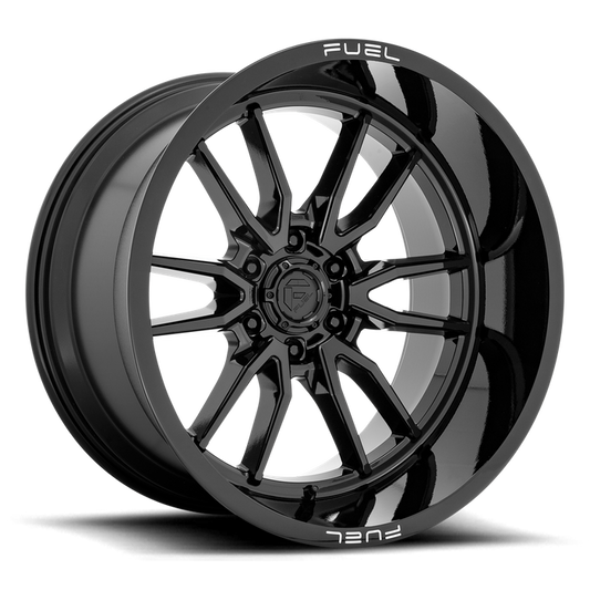Fuel 1PC D760 CLASH 22X12 -44 6X139.7/6X5.5 Gloss Black