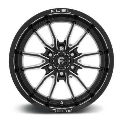 Fuel 1PC D761 CLASH 17X9 1 6X120/6X120 Gloss Black Milled
